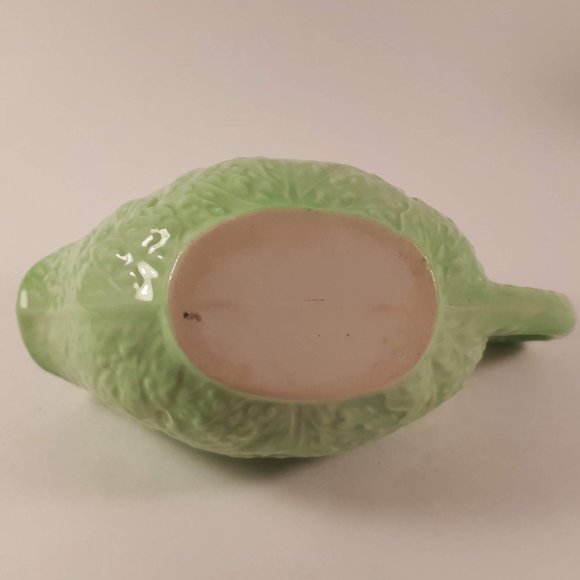 RARE Carlton ware green leaf dish and green gravy boat for your collection - Picture 8 of 9
